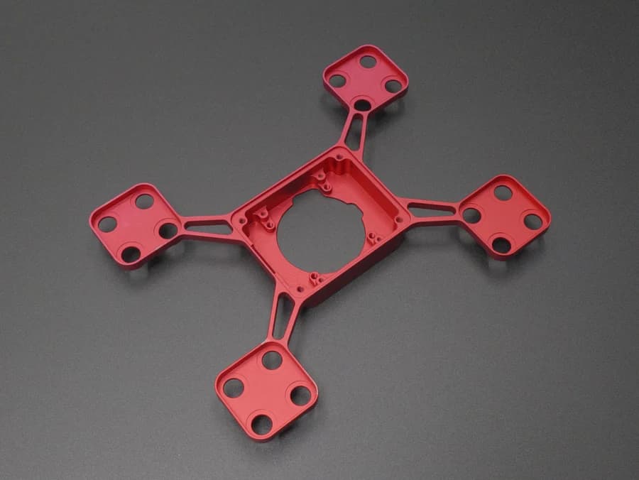Anodized Quadcopter Frame manufactured for UAV Components