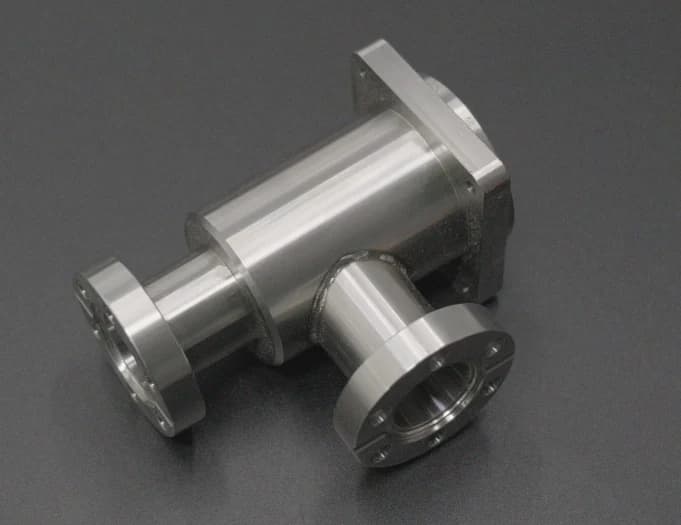 Three-Way Vacuum Chamber manufactured for Semiconductor Manufacturing
