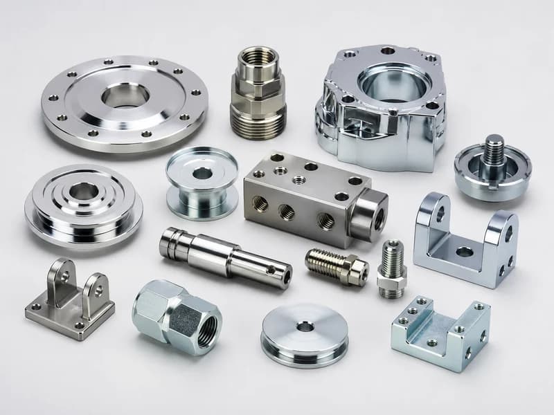Plating example for CNC machined parts