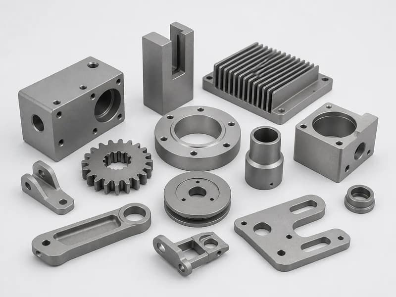 Sandblasting / Bead Blasting example for CNC machined parts