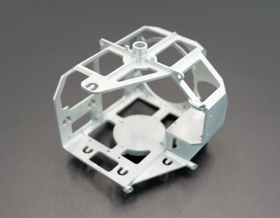 Lightweight gimbal frame machining example