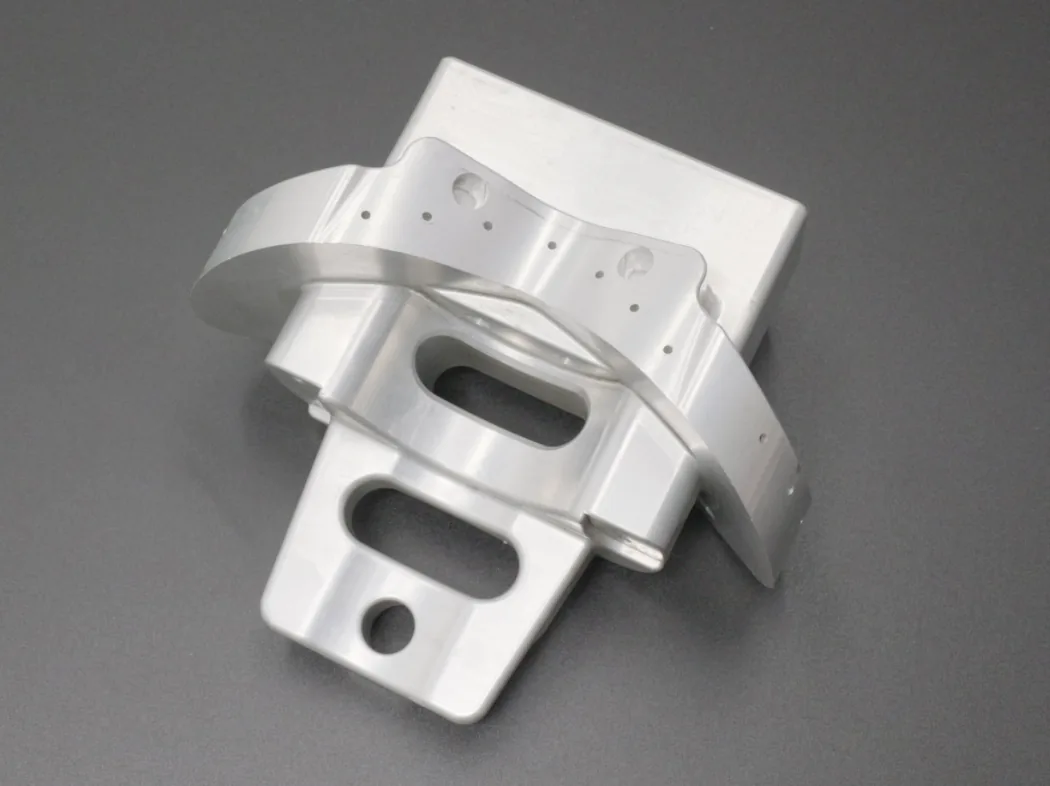 Curved gimbal adjustment bracket machining example