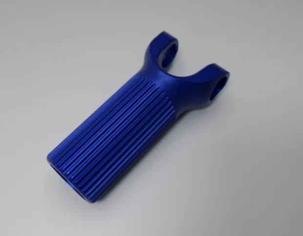 Knurled handle machining example