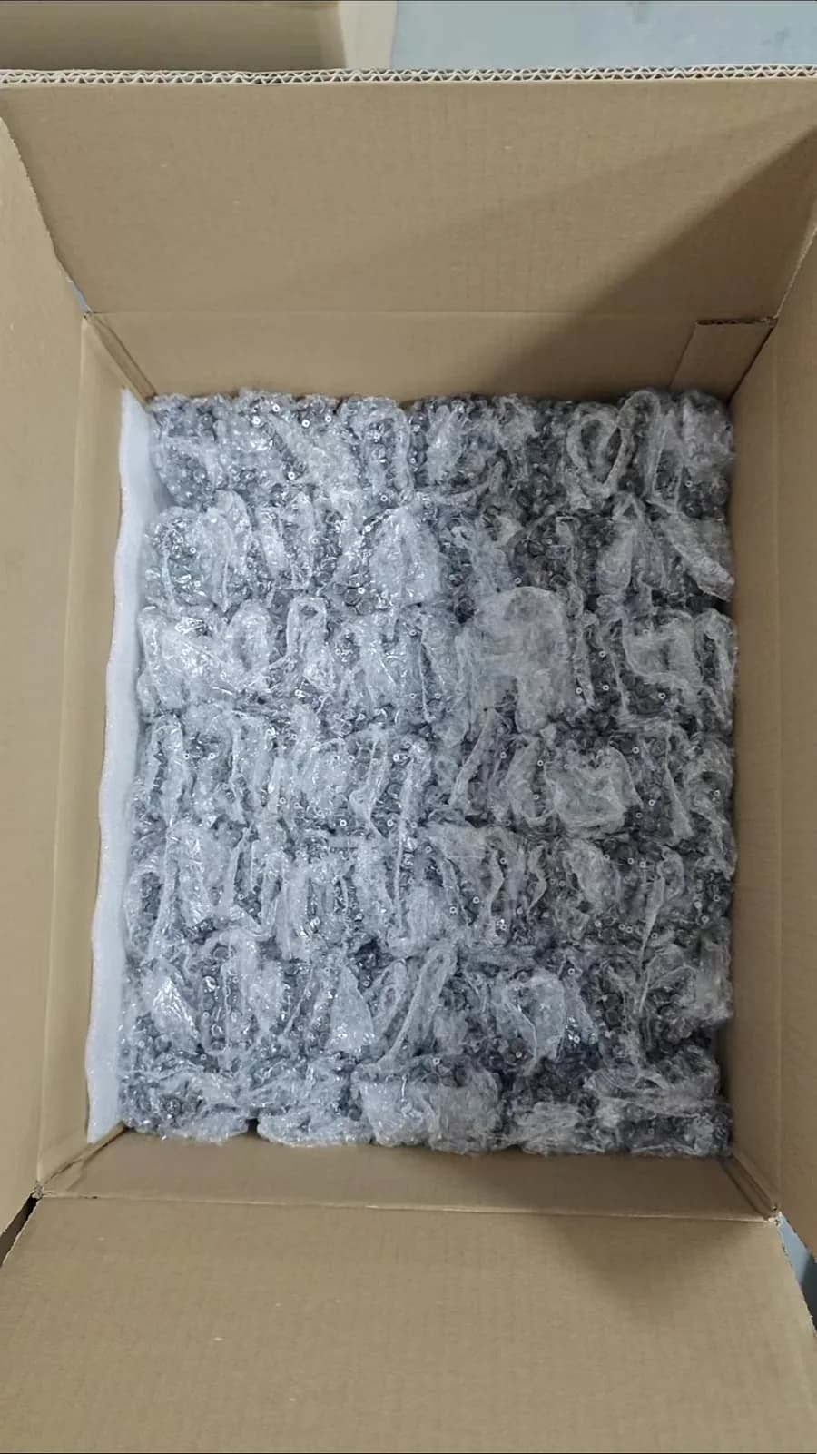 Individually protected CNC components inside a carton