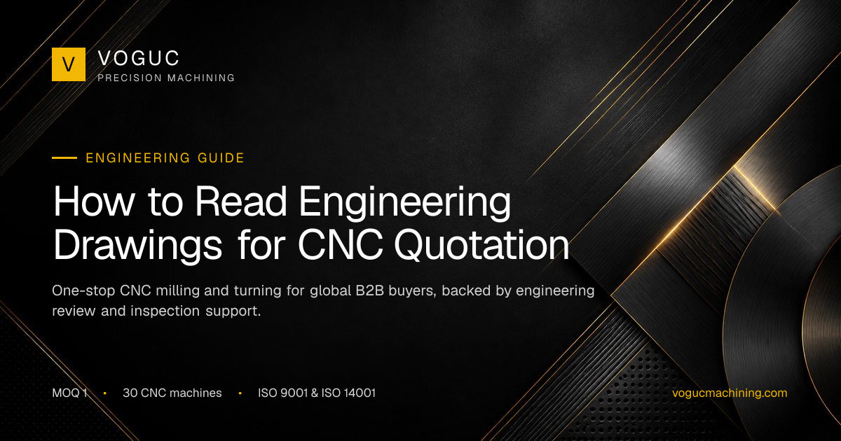 How to Read Engineering Drawings for CNC Quotation | VOGUC